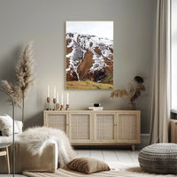 Majestic Mountain Landscape Photorealistic Poster Art