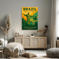 Brazilian Vibrancy and Culture Travel Poster