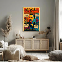 Grover Cleveland Twice Elected, Once Forgotten Poster PosterGoat