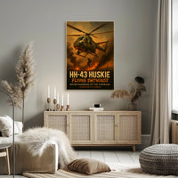 HH-43 Huskie in Action Military Recruitment Poster