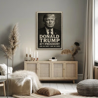 Donald Trump 47th President Vintage Poster