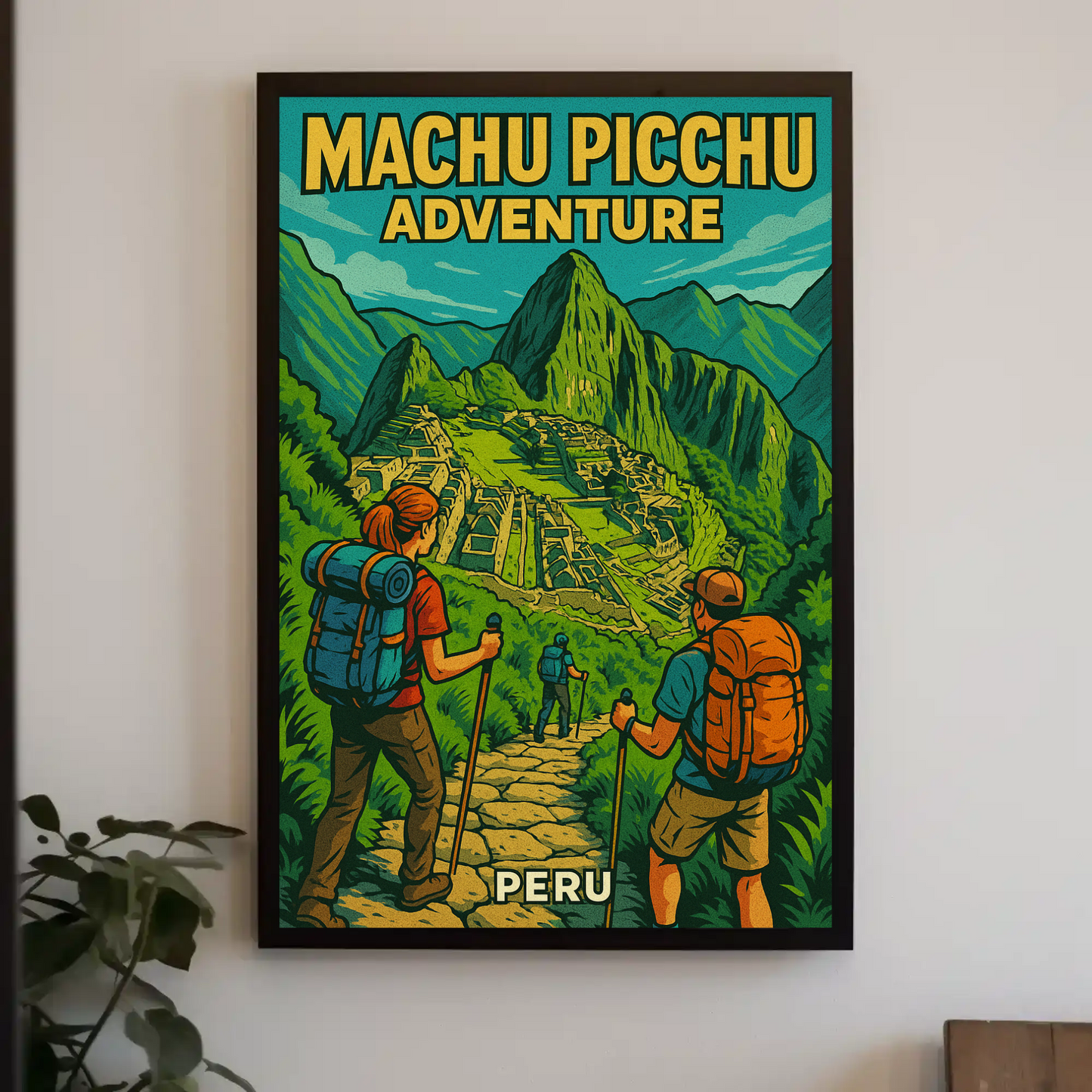 Machu Picchu Peru Hiking Adventure Travel Poster Poster