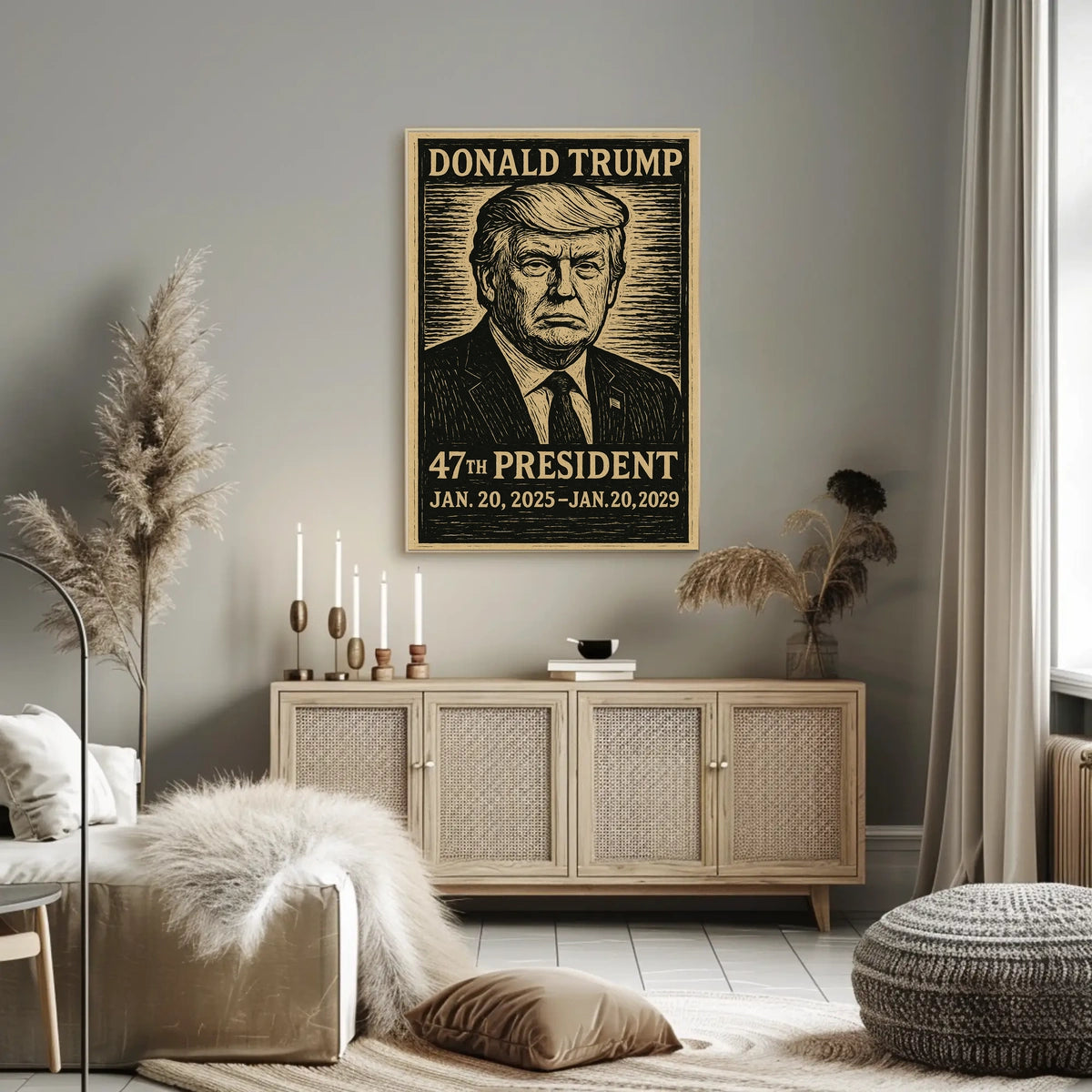 Donald Trump Patriot Visionary Expressionism Poster