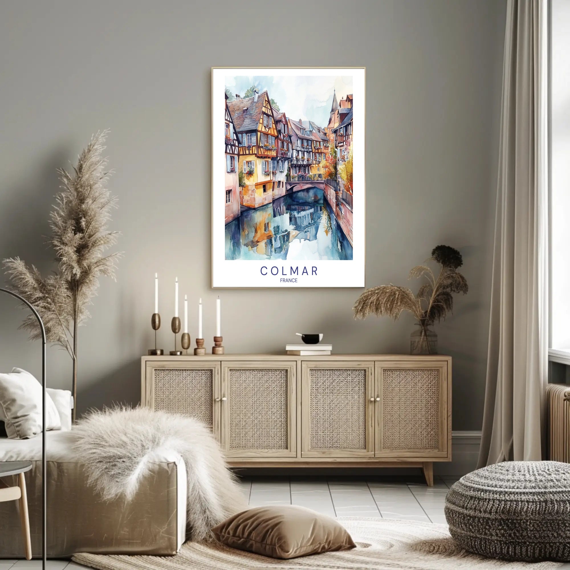 Colmar's Canal Charm Poster PosterGoat