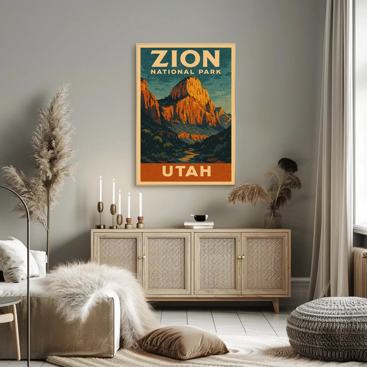 Zion National Park Poster