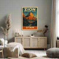 Zion National Park Poster