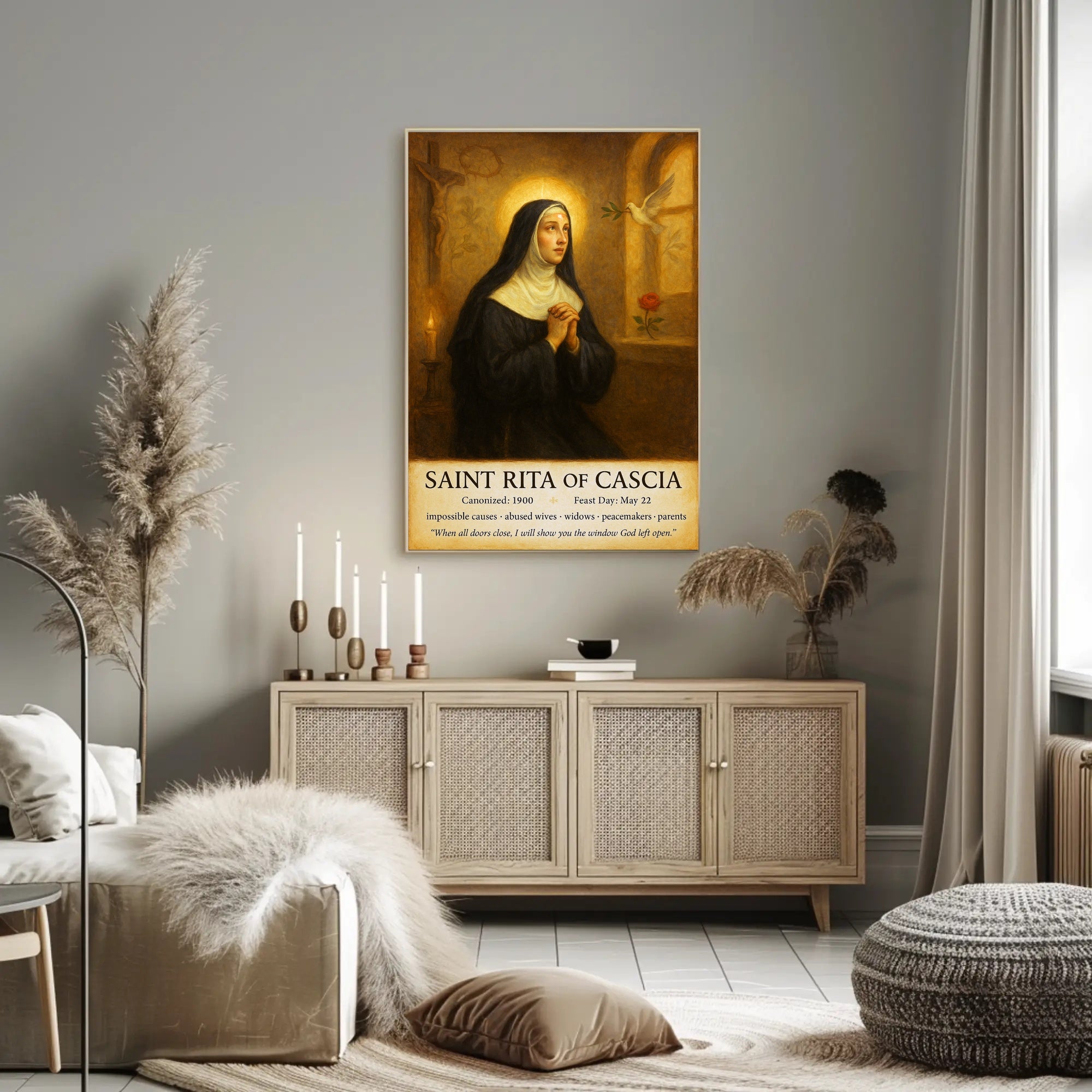 Saint Rita of Cascia Poster PosterGoat