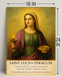 Saint Lucy of Syracuse Poster PosterGoat