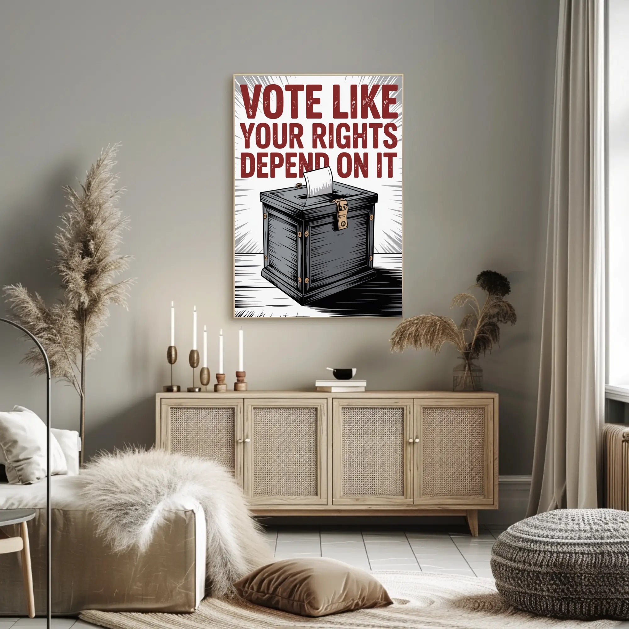 Vote Like Your Rights Depend On It Political Poster