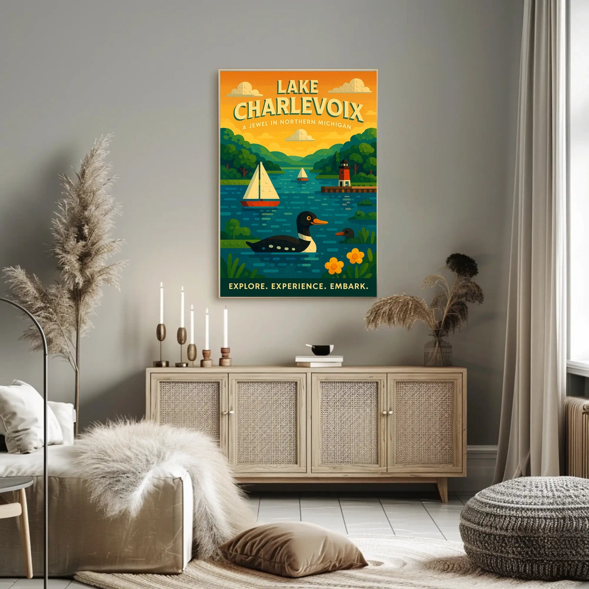Lake Charlevoix A Jewel In Northern Poster