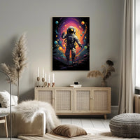 Cosmic Odyssey Astronaut Art Surrealism Dreamers Poster