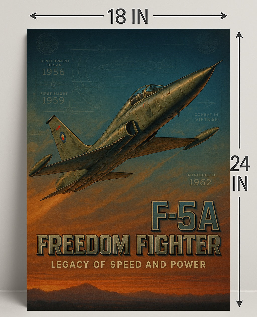F-5A Freedom Fighter Poster PosterGoat