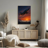 F-4 Phantom II Fighter-Bomber Vintage Military Recruitment Poster PosterGoat