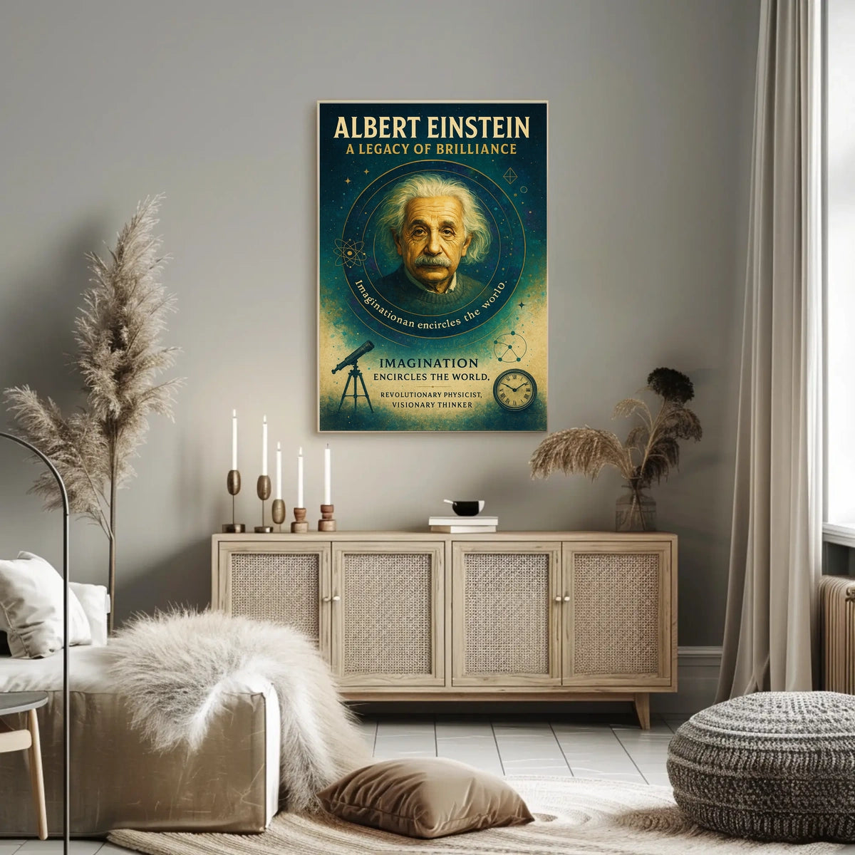 Albert Einstein A Legacy of Brilliance Poster