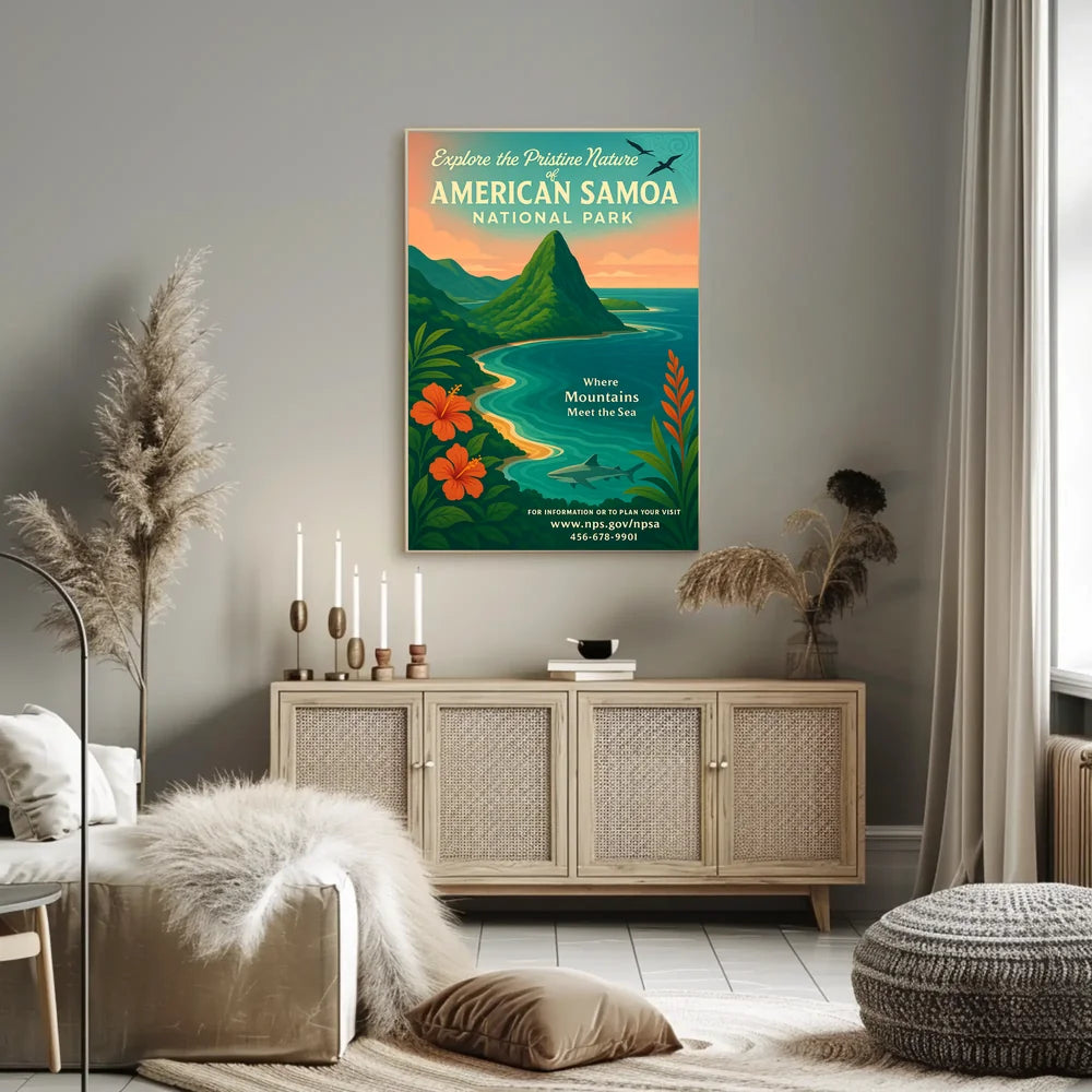 National Park Coastal Adventure Poster
