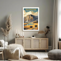 Yellowstone National Park Vintage Poster Print