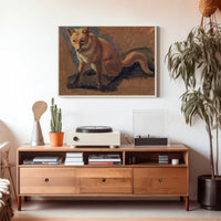 Majestic Fox Painting in Classic Animal Poster