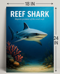 Reef Shark Majestic Predator Poster PosterGoat