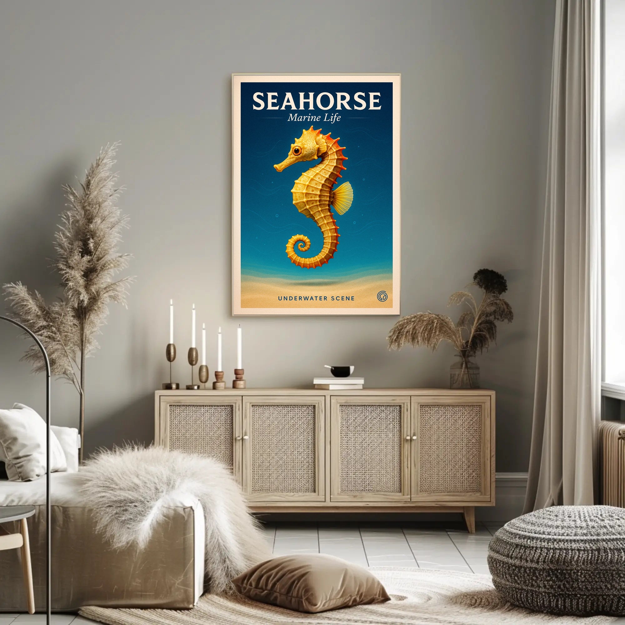 Seahorse Marine Life Poster PosterGoat