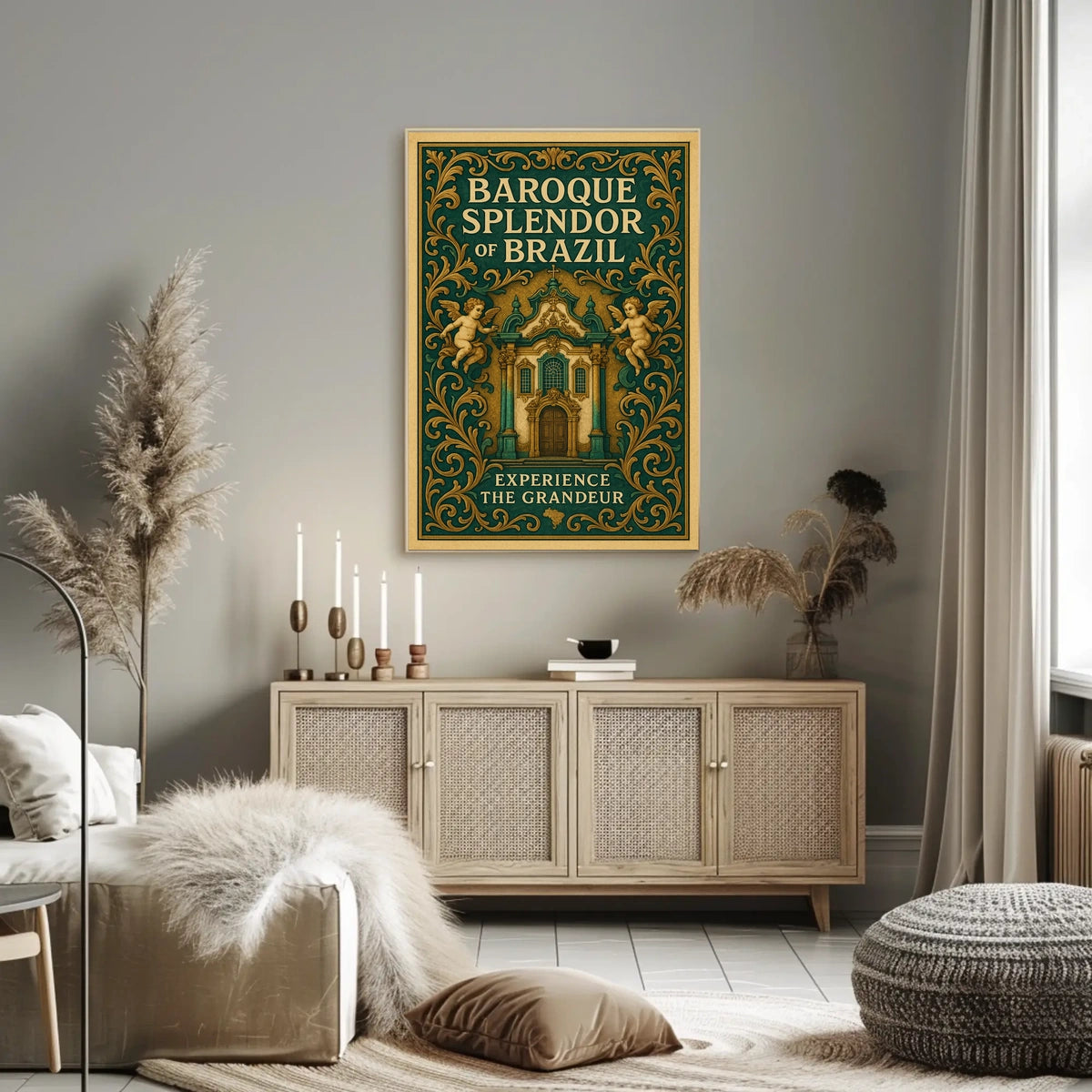 Baroque Splendor of Brazil Poster