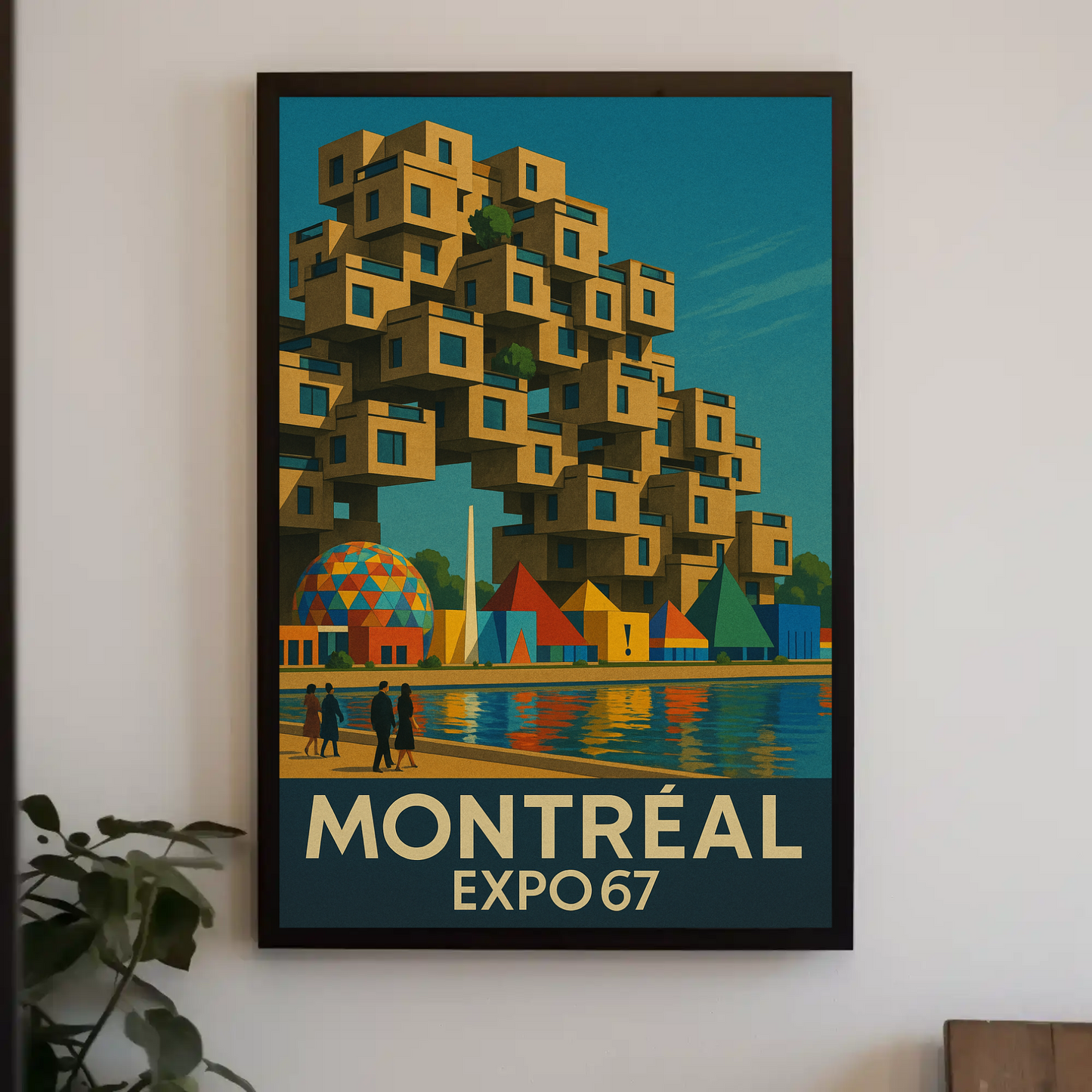 Montreal Expo 67 Habitat Travel Poster