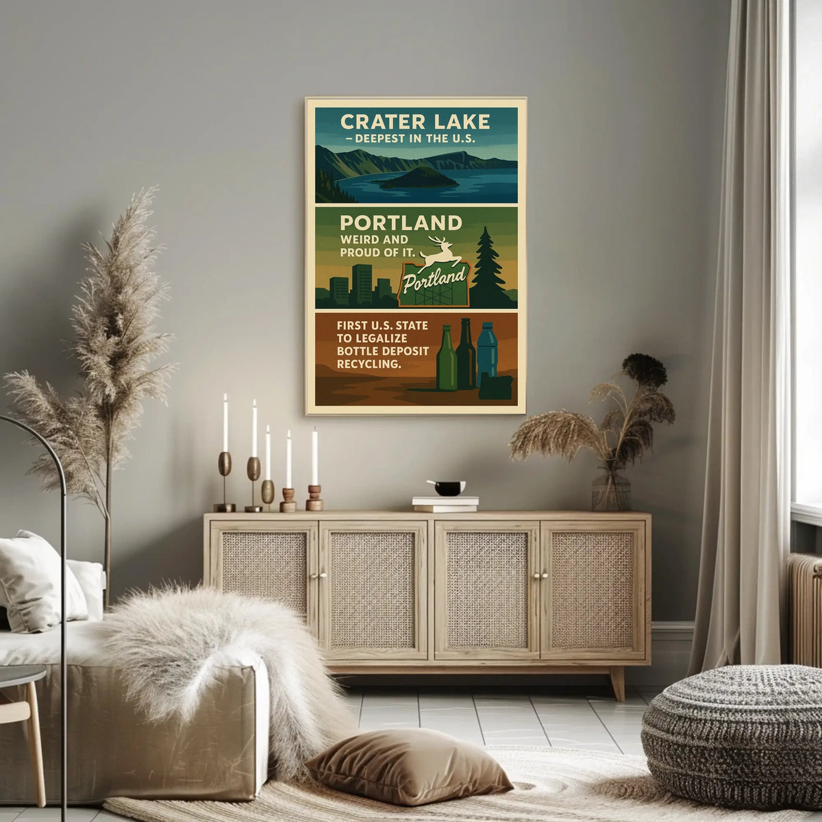 Discover Oregon Crater Lake And Poster