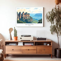 Blue Mountains Scenic Travel Poster