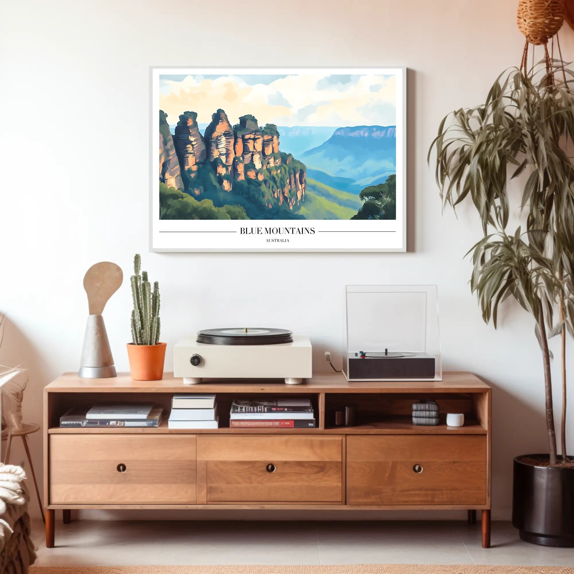 Blue Mountains Scenic Travel Poster