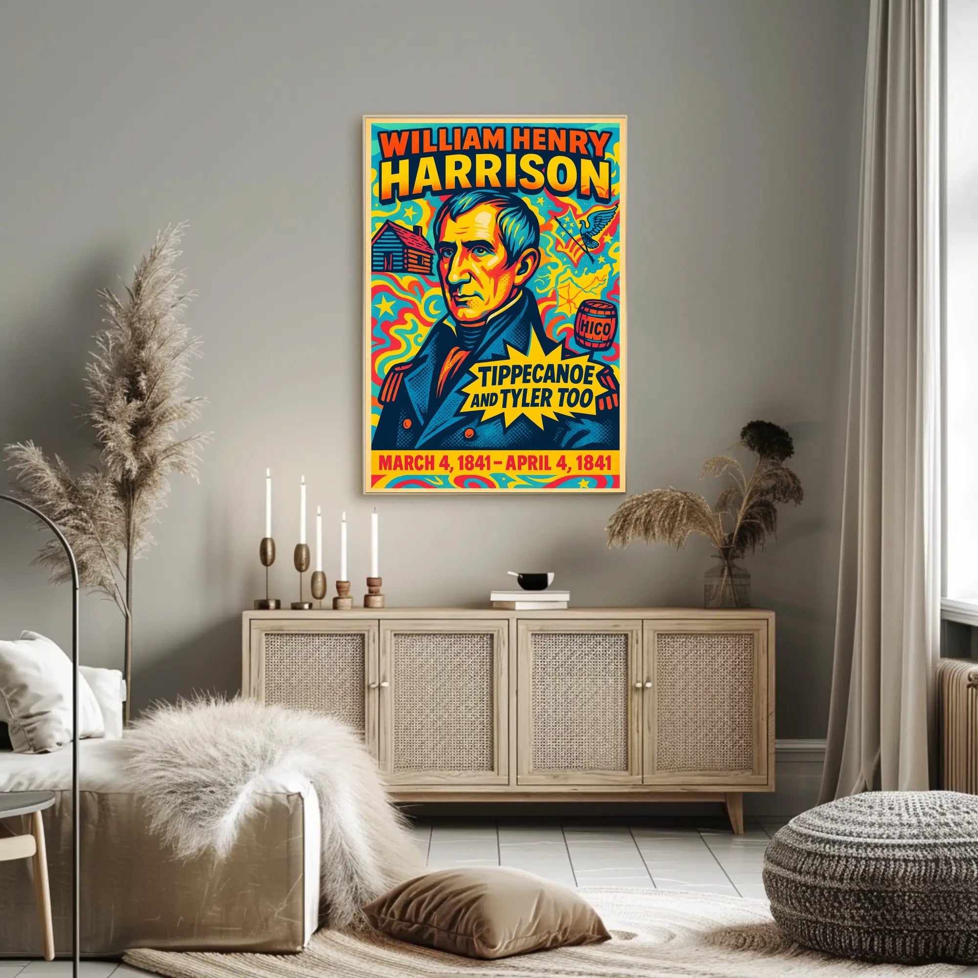 William Henry Harrison 9th President Poster PosterGoat