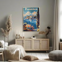 Scenic Provence Escape Vintage Travel Poster
