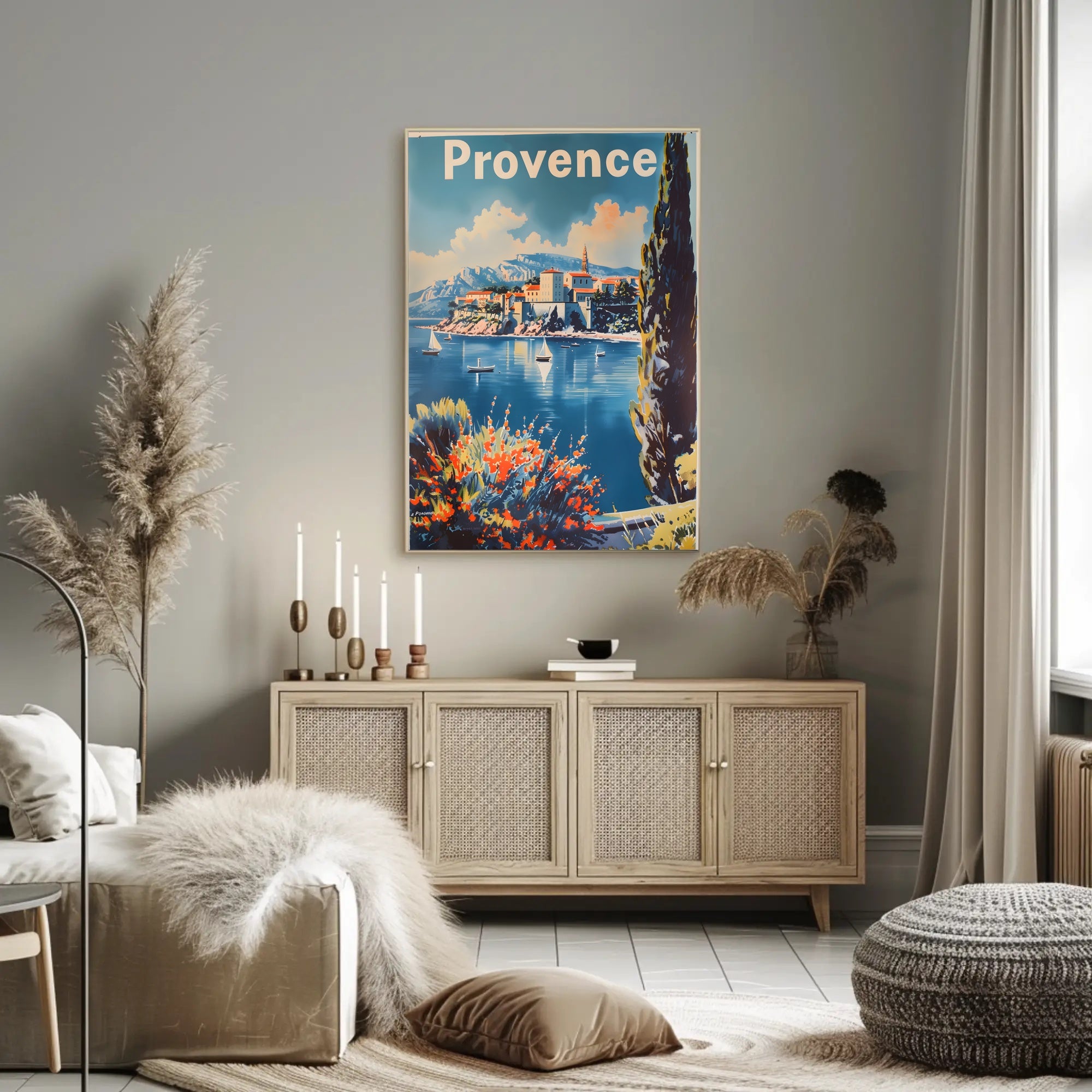 Scenic Provence Escape Vintage Travel Poster
