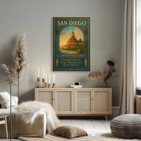 San Diego A Gem On The Pacific Coast Poster