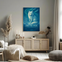 Arctic Fox Guardian of the Frozen Realms Poster