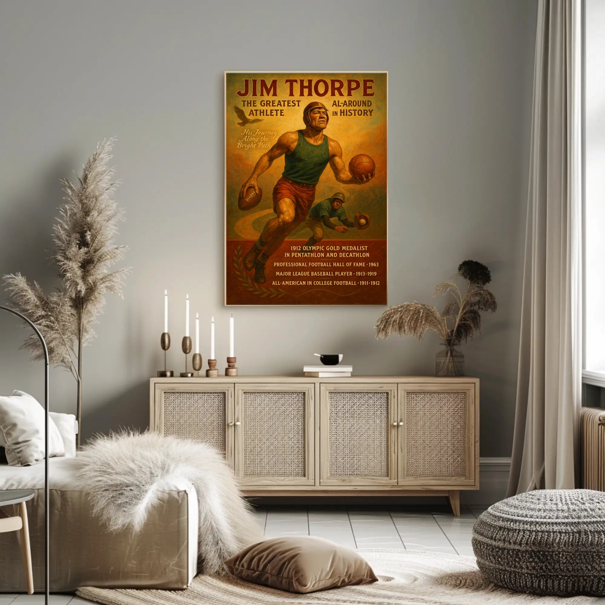 Celebrating a Multifaceted Athlete Poster