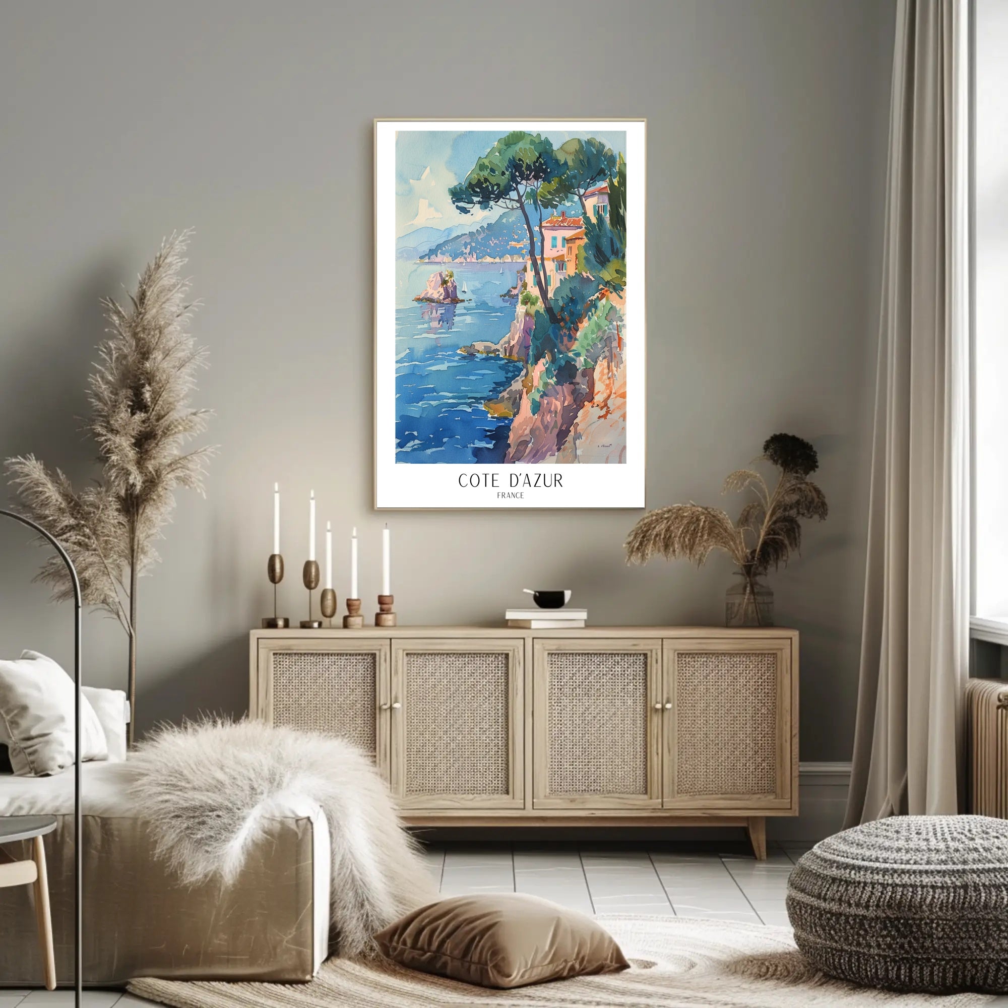 Côte d'Azur Vintage Travel Poster PosterGoat