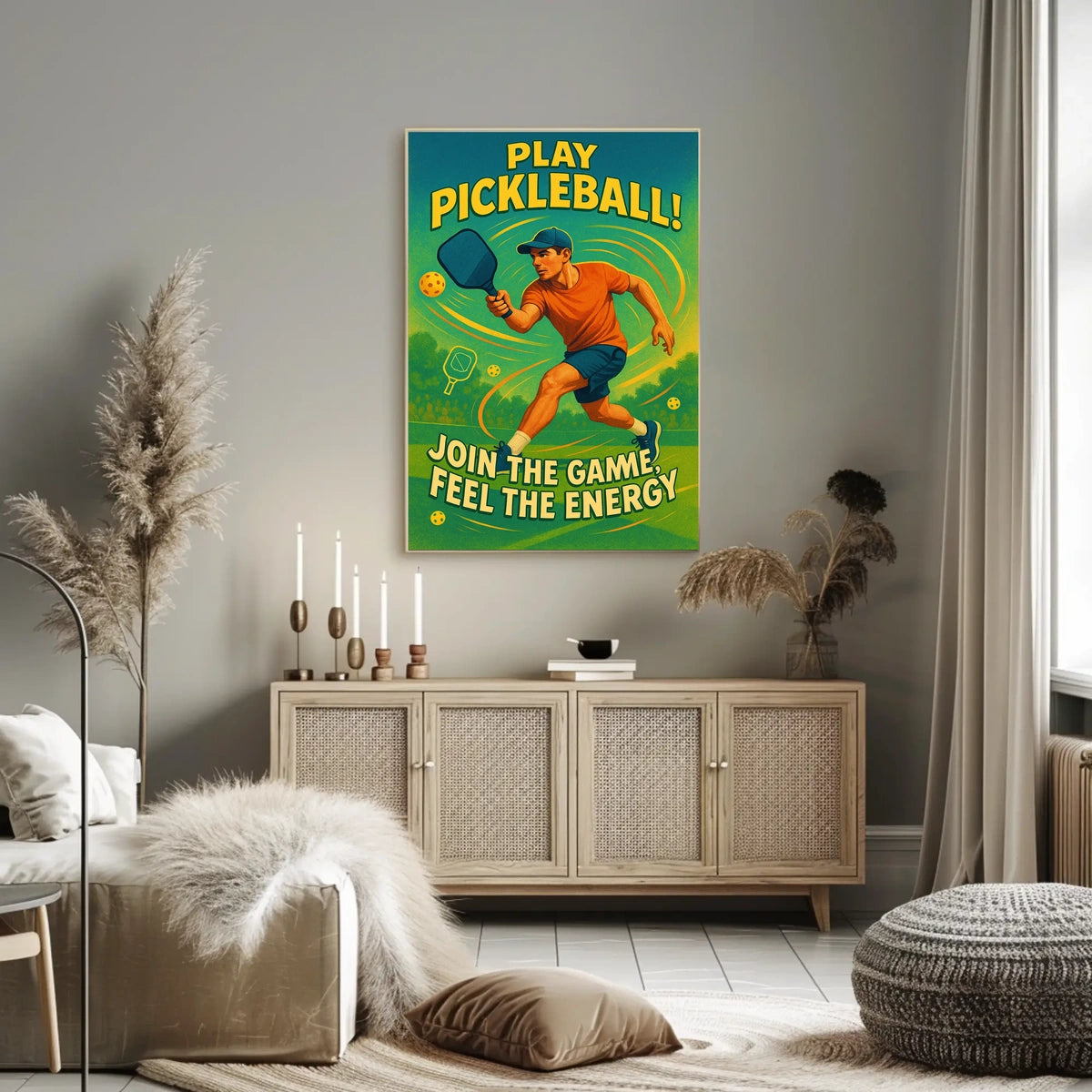 Play Pickleball Poster