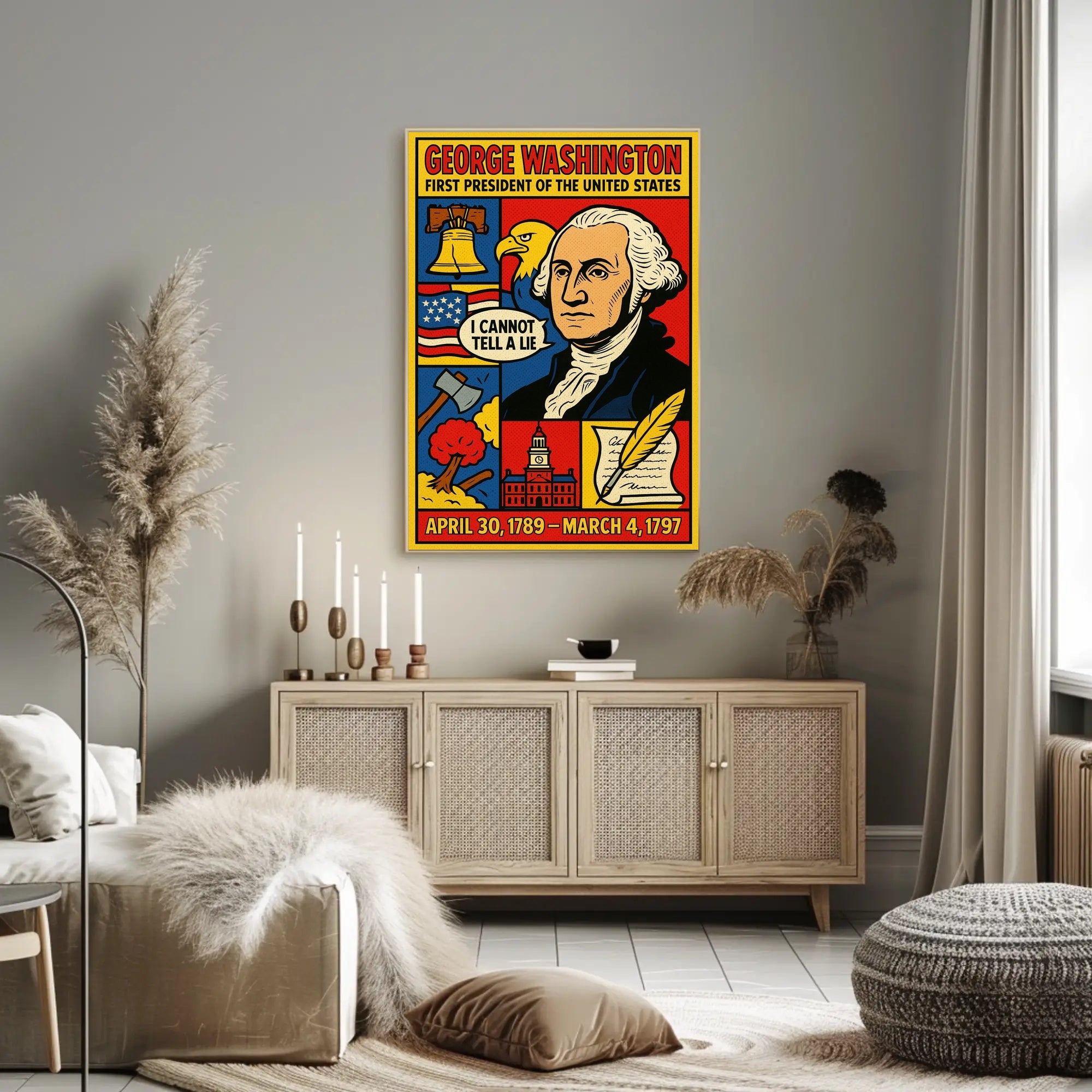 George Washington 1st President Poster PosterGoat