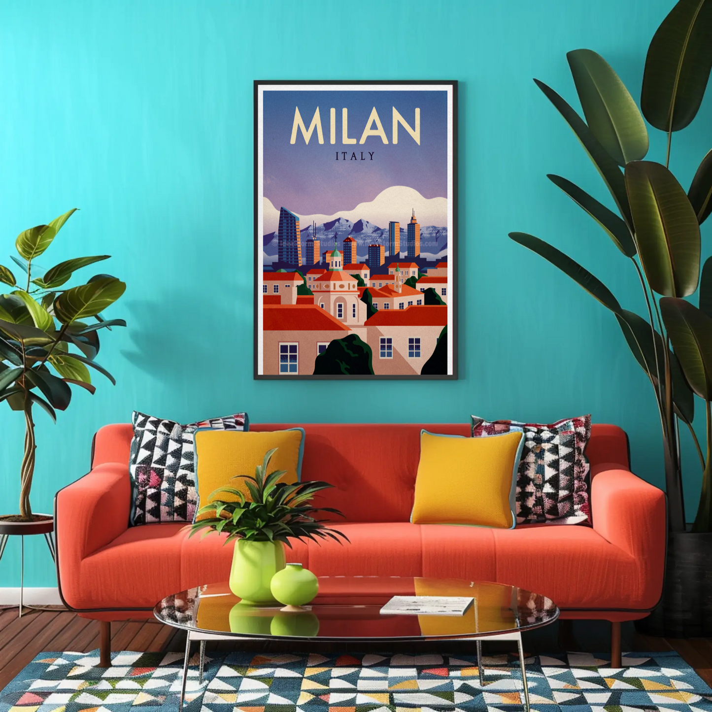 Milan Travel Poster