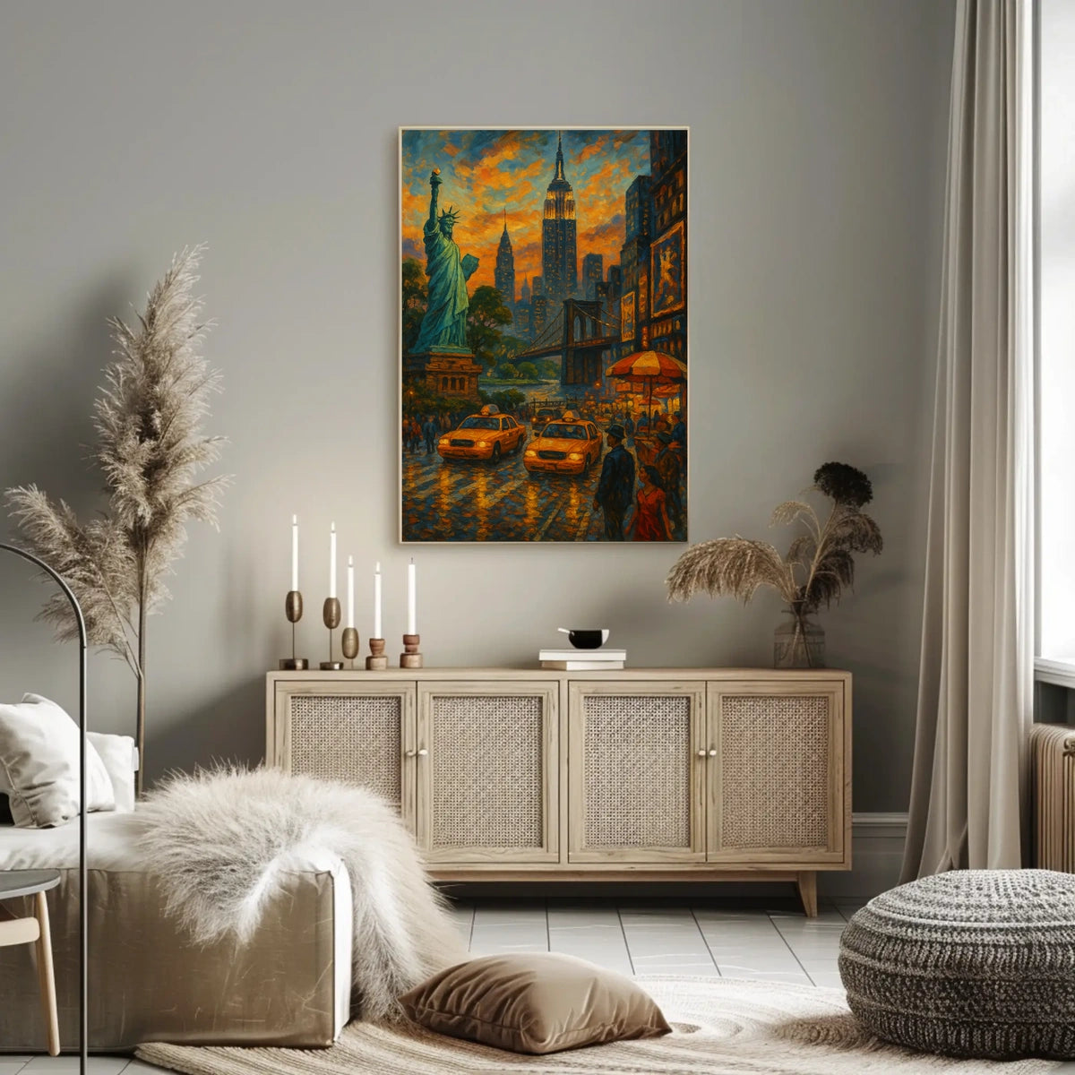 New York City Dreamscape Poster For Urban Art Lovers