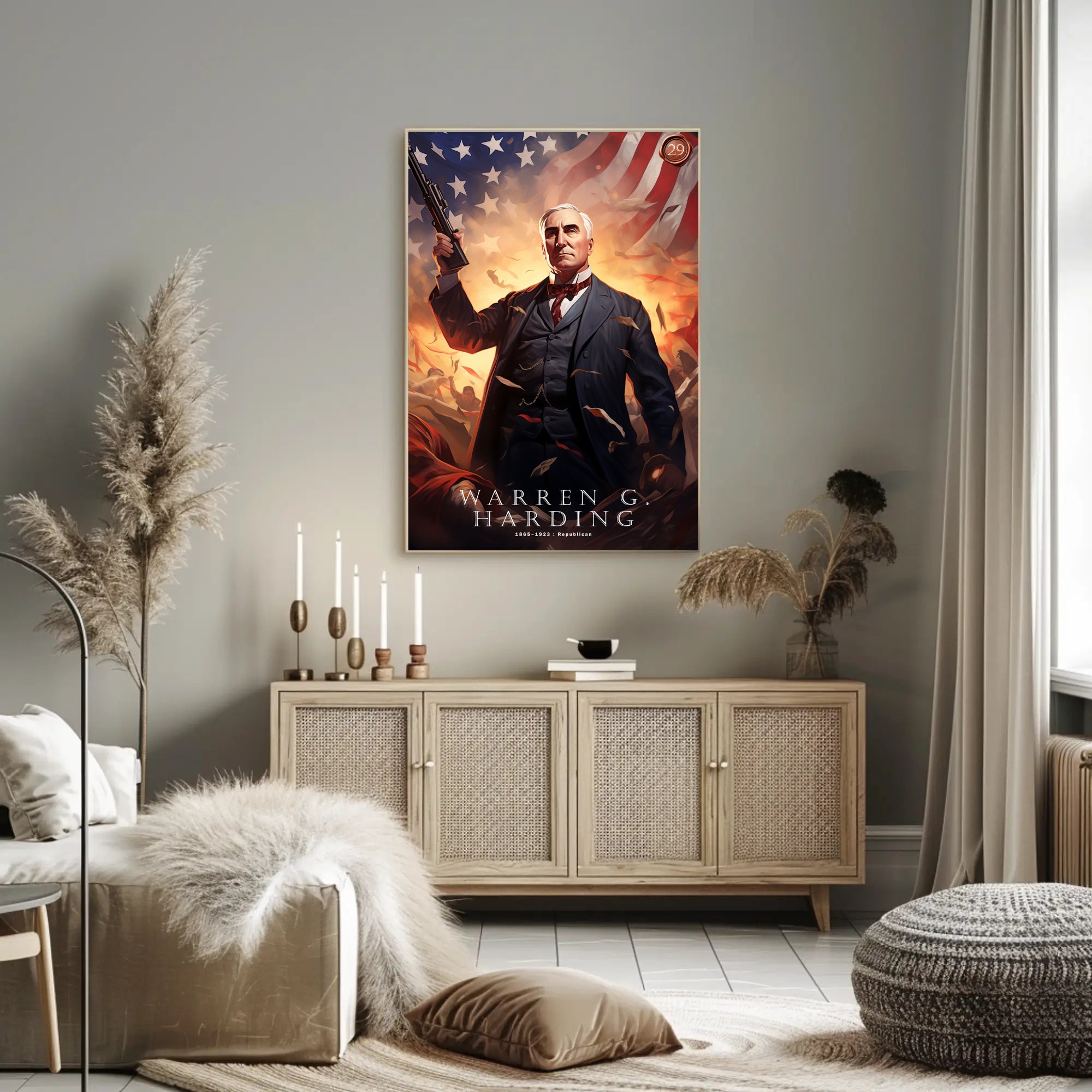 Warren G. Harding Commemorative Poster