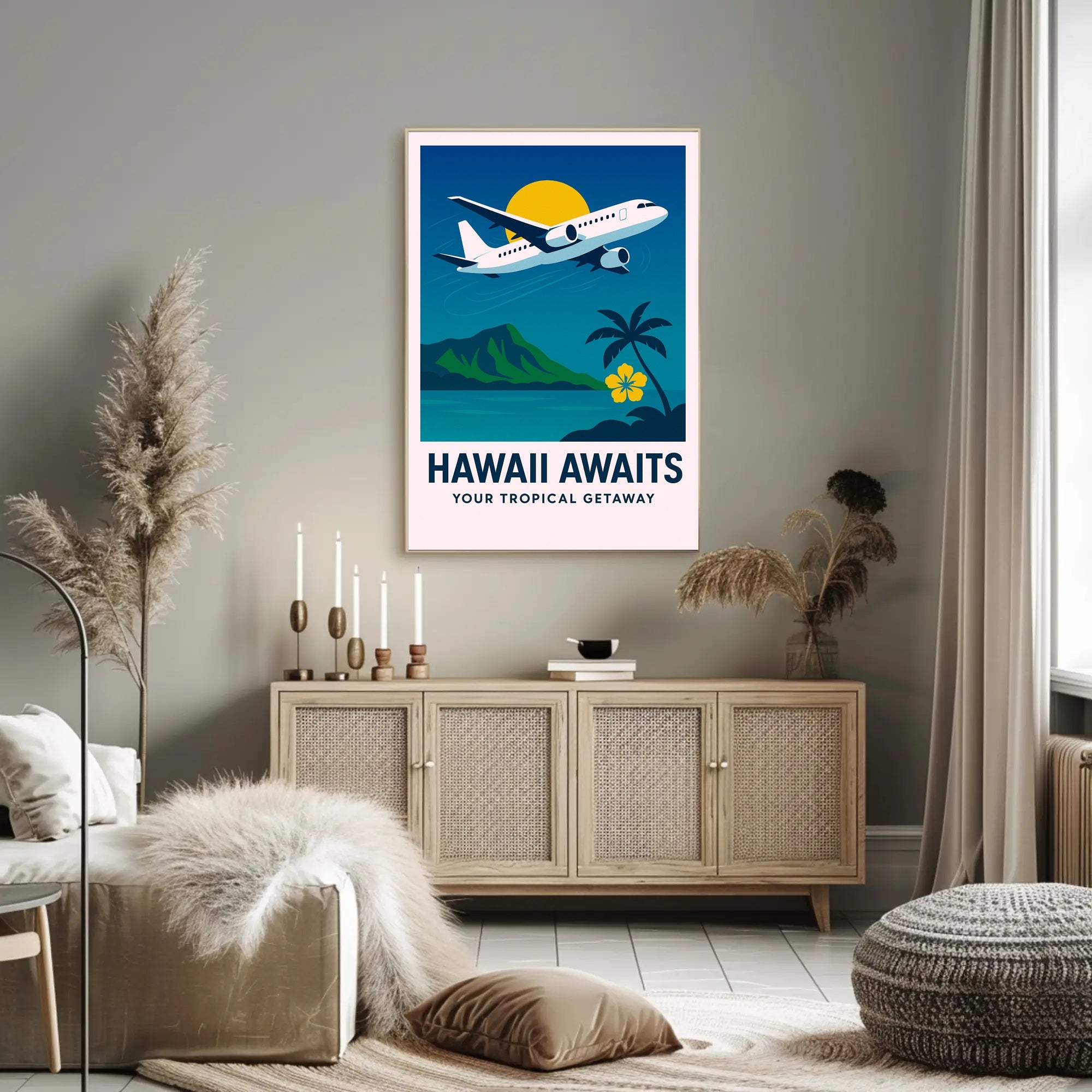 Hawaii Awaits Poster PosterGoat