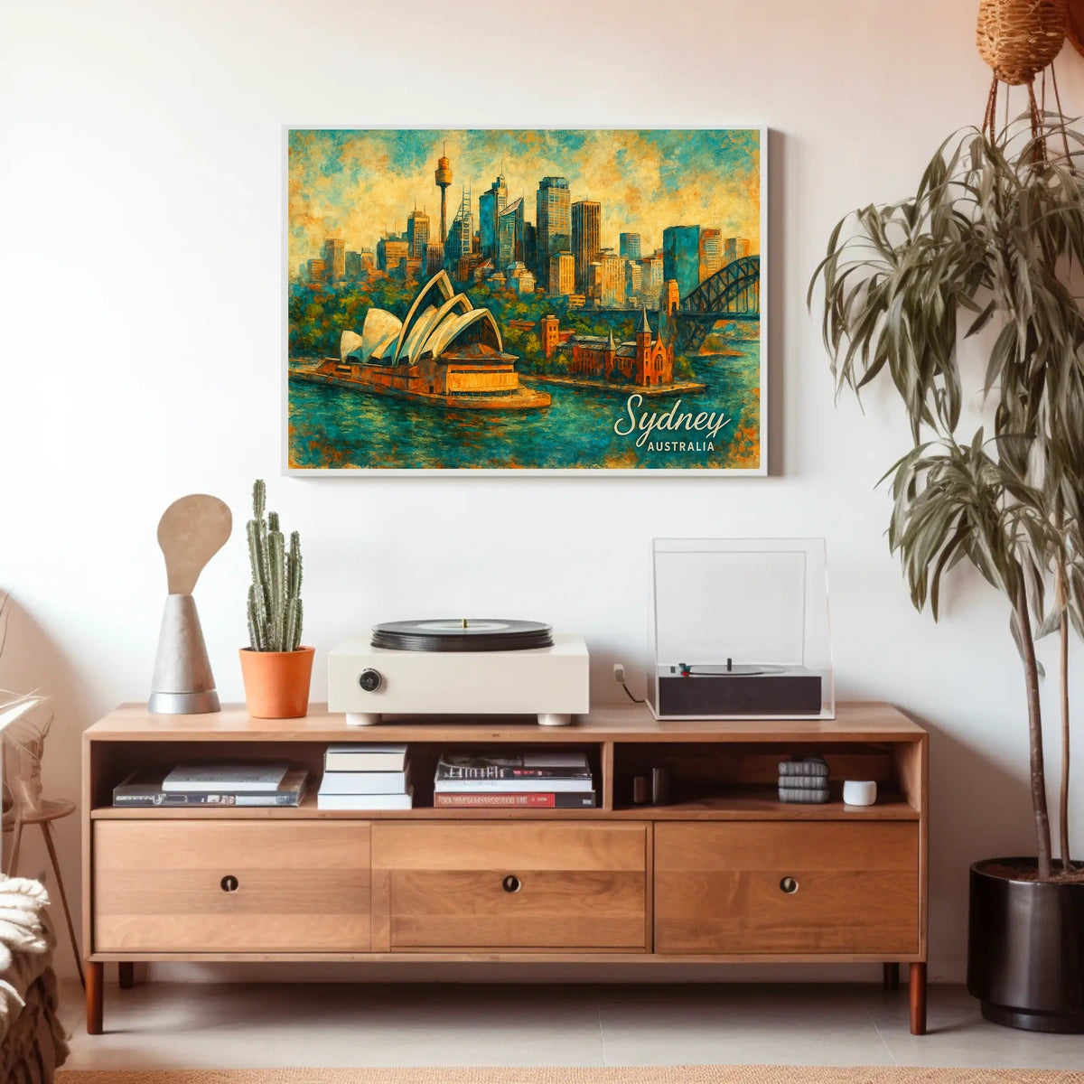 Sydney Skyline Art Poster