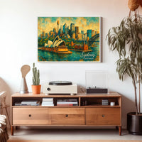 Sydney Skyline Art Poster
