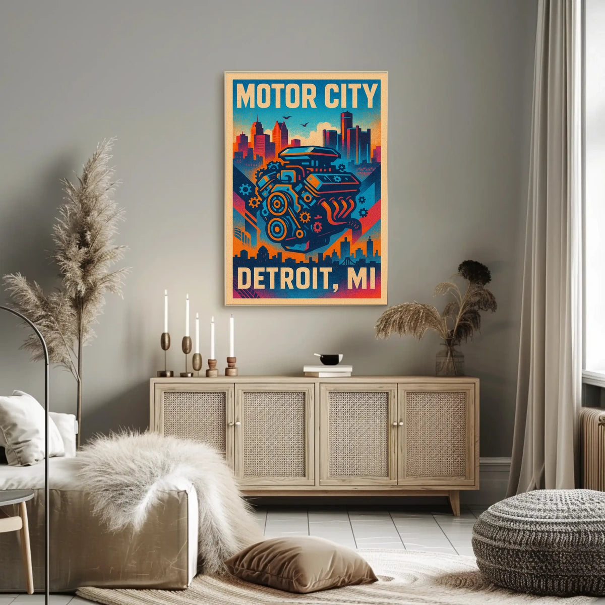 Motor City Detroit, MI Poster