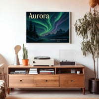 Aurora 2024 Travel Poster Wall Art Print