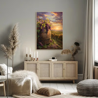 Vintage Skyline Art Deco Style Poster