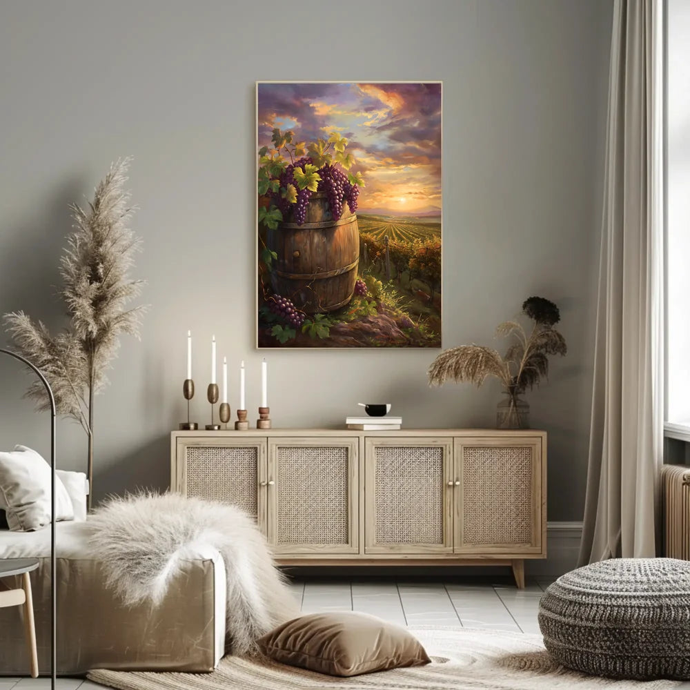 Vintage Skyline Art Deco Style Poster