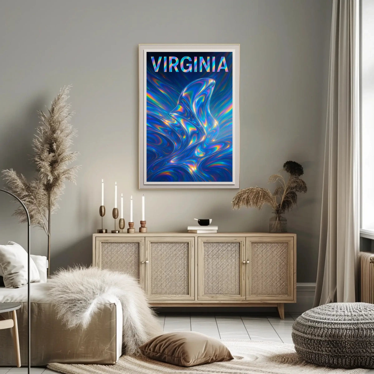 Virginia A Kaleidoscope Of Color Poster