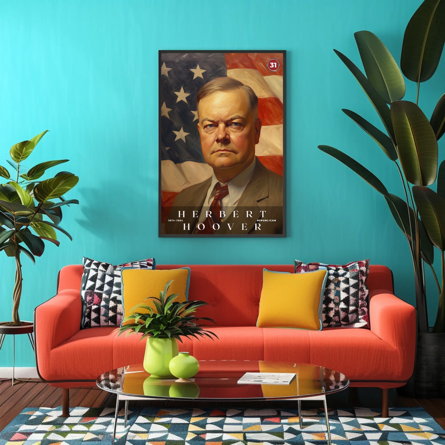 Herbert Hoover 31st President Of The United States Portrait