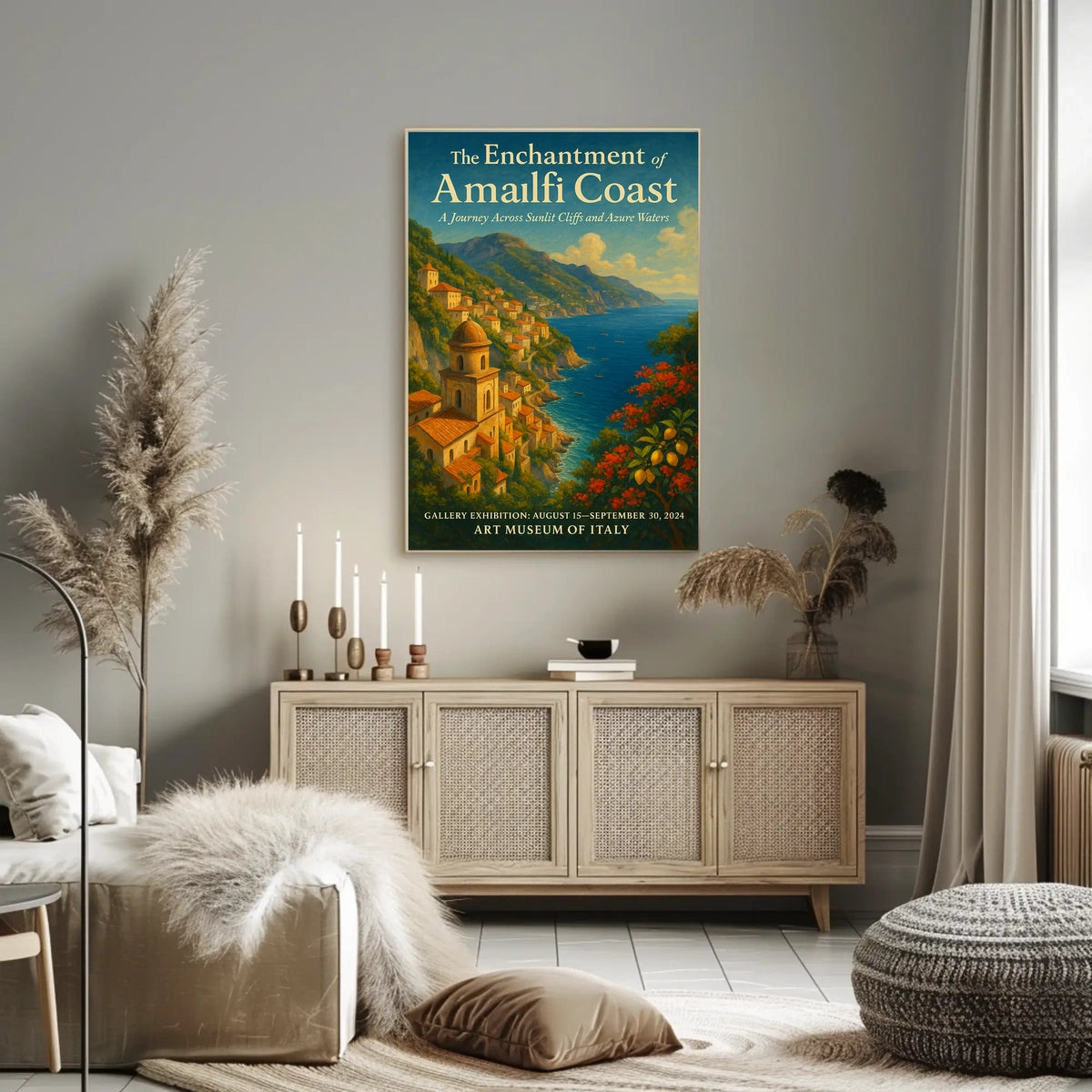 The Enchantment of Amalfi Coast Scenic Poster